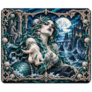 Tapis De Souris Sirène, Monstre de Papier Découpé