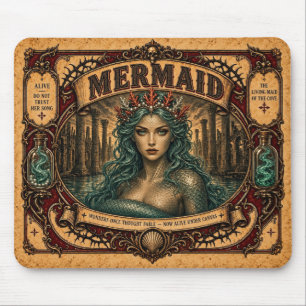 Tapis De Souris Sirène, Monstre du Cirque Vintage