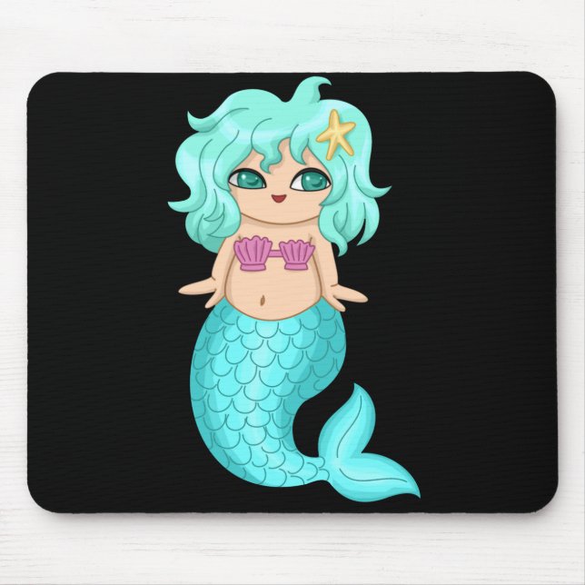 Tapis De Souris Sirène Mousepad (Devant)