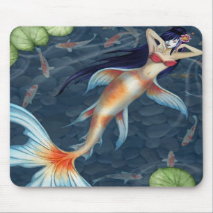 Tapis De Souris Sirène Mousepad de geisha de Koi