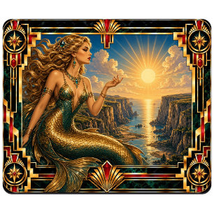 Tapis De Souris Sirène, mythe Art déco