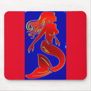 Tapis De Souris sirène pin-up rouge