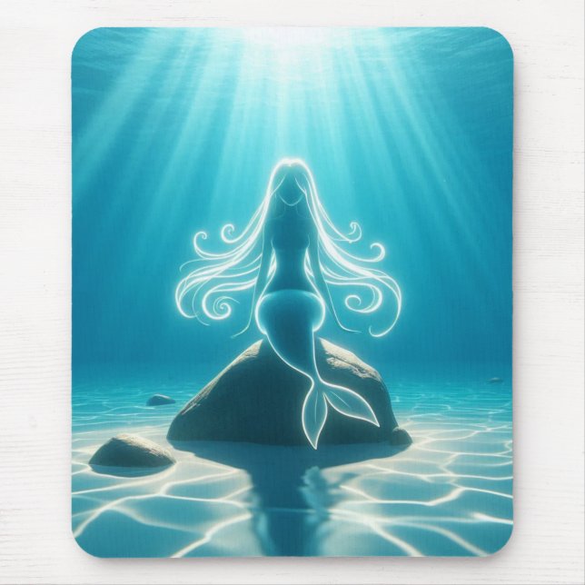 Tapis De Souris Sirène sous-marine éclairée (Devant)