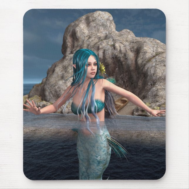 Tapis De Souris Sirène ultramarine (Devant)