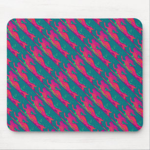 Tapis De Souris sirènes rouges nageant le mousepad