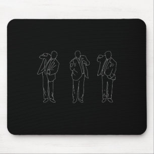 Tapis De Souris Sirimarco Uni-adultes Trump Dance Funny Noir