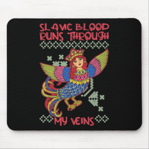 Tapis De Souris Sirin Mythologique Slave Norois Païen Ancien K
