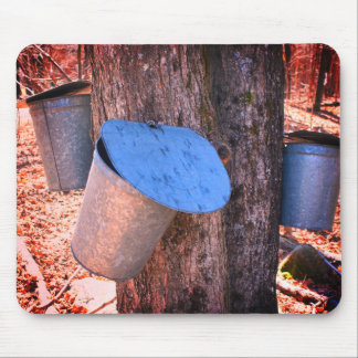 Tapis De Souris Sirop d'érable Sap Buckets Nature