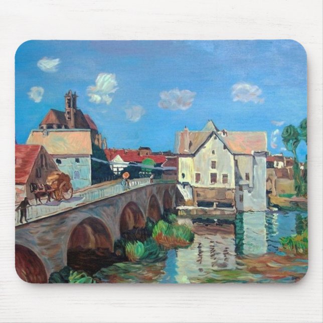 Tapis De Souris Sisley—Le pont de Moret (Devant)
