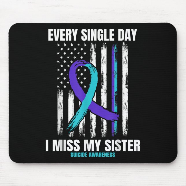 Tapis De Souris Sister Suicide Prévention Drapeau Américain (Devant)