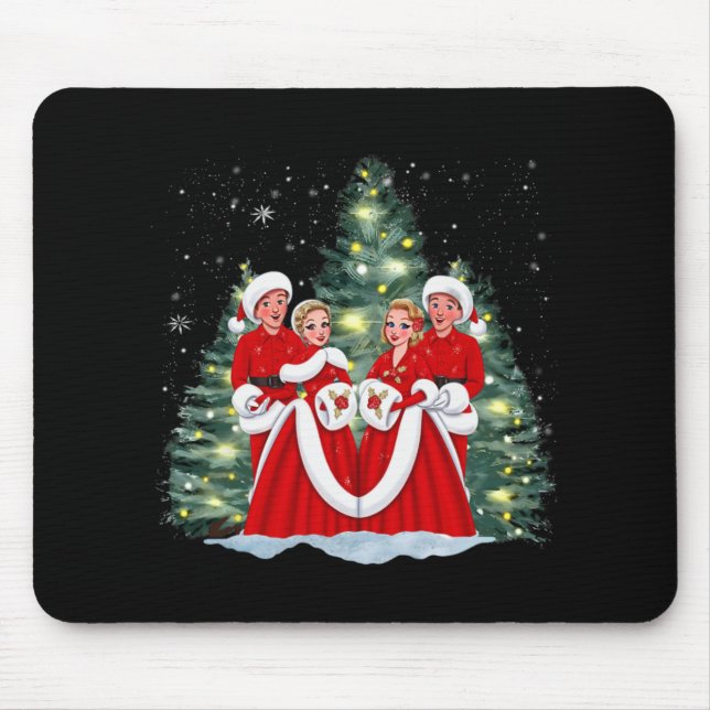 Tapis De Souris Sisters White Christmas Movie 1954 Xmas Snow Holid (Devant)