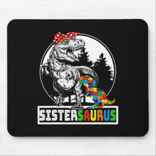 Tapis De Souris Sistersaurus T Rex Dinosaure Soeur Saurus Autisme 