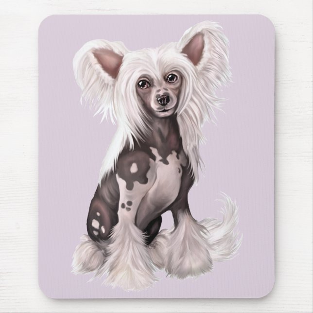 Tapis De Souris Sit sans cheveux à cris chinois (Devant)