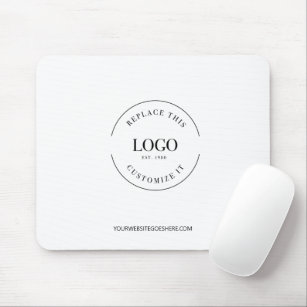 Tapis De Souris Site Web de logo d'entreprise personnalisé simple