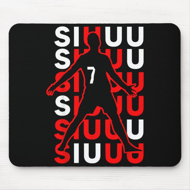 Tapis De Souris Siuuuu Funny Soccer Present For Soccer Lovers Fan  (Devant)