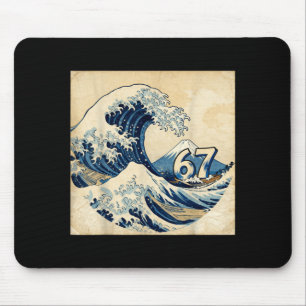 Tapis De Souris Six Seven 67 6-7 Japonais La Grande Vague Au-Large