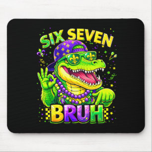 Tapis De Souris Six Seven 67 Bruh Mardi Gras Mardigator Alligator