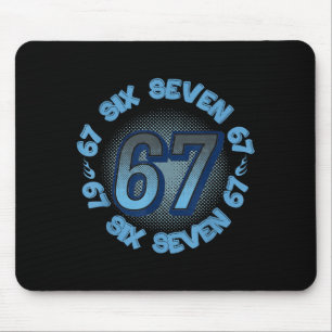Tapis De Souris Six Seven 67 Mème Argot Tendance Phrase Cool Jeune