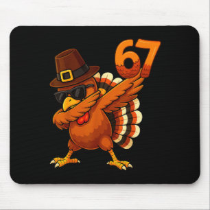 Tapis De Souris Six Seven 67 Meme de Thanksgiving Drôle Reconnaiss