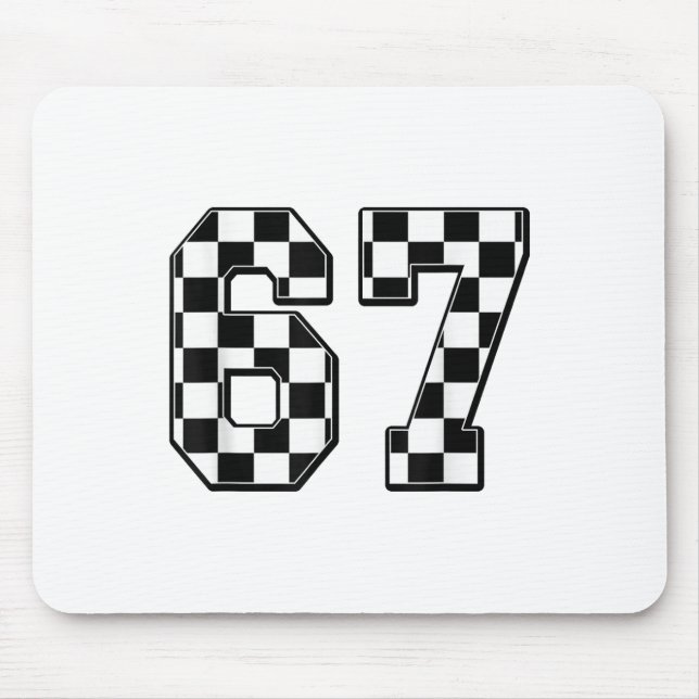 Tapis De Souris Six Seven 67 Mème Numéro 67  (Devant)