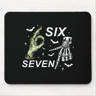 Tapis De Souris Six Seven 6 7 Mème Drôle Sorcière Squelette Mains
