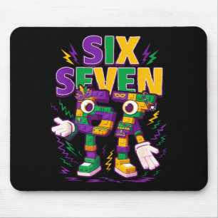 Tapis De Souris Six Seven Brainrot Italien Drôle 67 Enfants Mardi