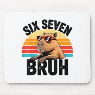 Tapis De Souris Six Seven Bruh 67 Mème Capybara