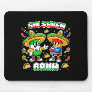 Tapis De Souris Six Seven Bruh Cinco De Mayo Drôle Enfants Mexicai