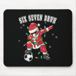 Tapis De Souris Six Seven Bruh Noël Football Santa Dabbing Drôle