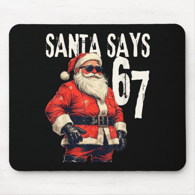 Tapis De Souris Six Seven Christmas Meme 67 Funny  (Devant)