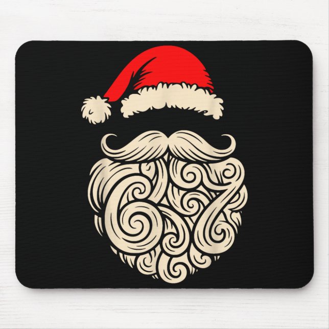 Tapis De Souris Six Seven Christmas Santa Meme 6 7 Holiday Humor D (Devant)