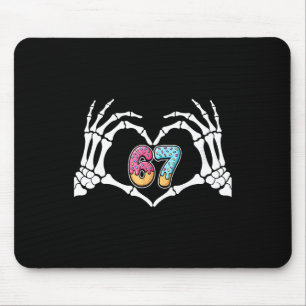 Tapis De Souris Six Seven Crème Glacée Dégoulinante 67 Mème Squele