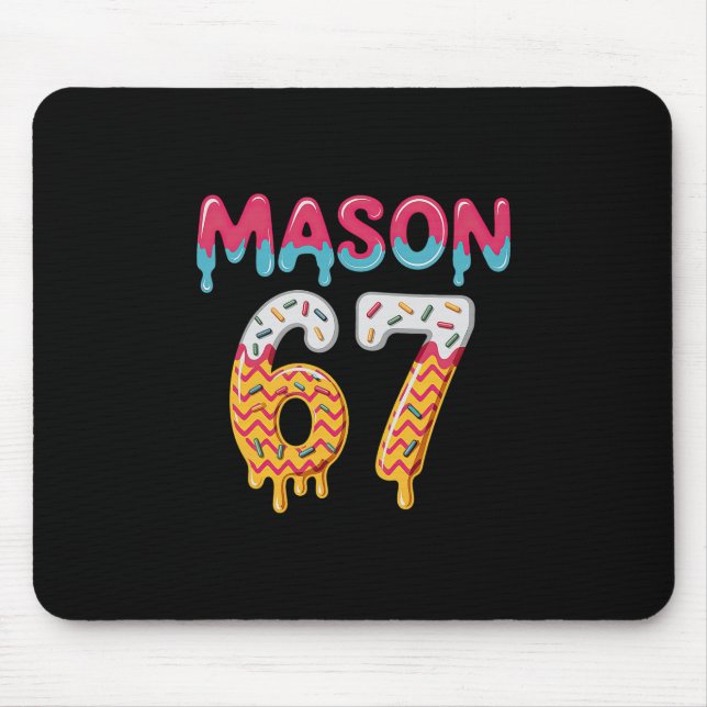 Tapis De Souris Six Seven Ice Cream Drip 67 Mason Meme  (Devant)