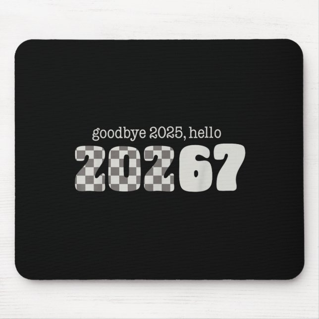 Tapis De Souris Six Seven Kids New Years Goodbye 2026 Hello 67 Num (Devant)
