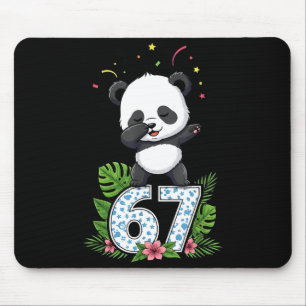 Tapis De Souris Six Seven Mème Bébé Panda Dabbing 67 Drôle Générat