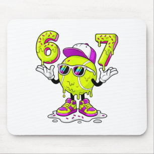 Tapis De Souris Six Seven Meme Tennis Crème Glacée Dégoulinante 67