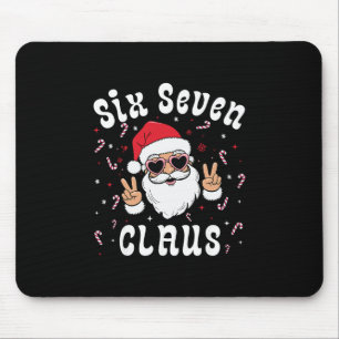 Tapis De Souris Six Seven Santa Claus Drôle 67 Noël Meme Garçons