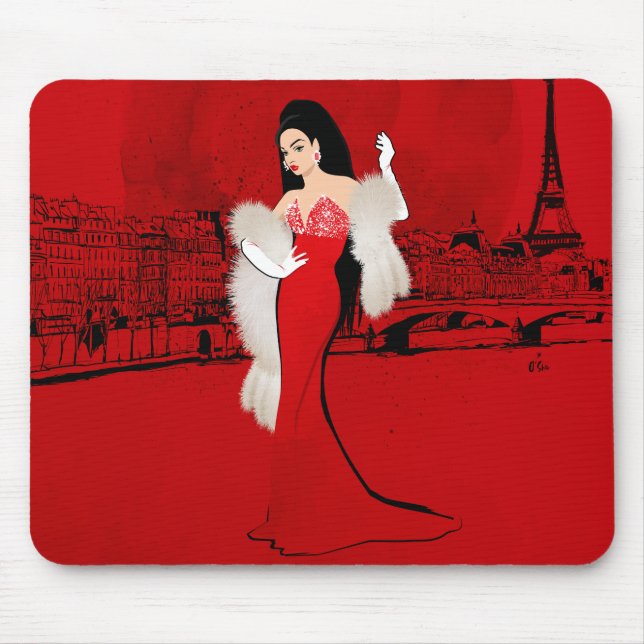 Tapis De Souris Sizzling à Paris (Devant)