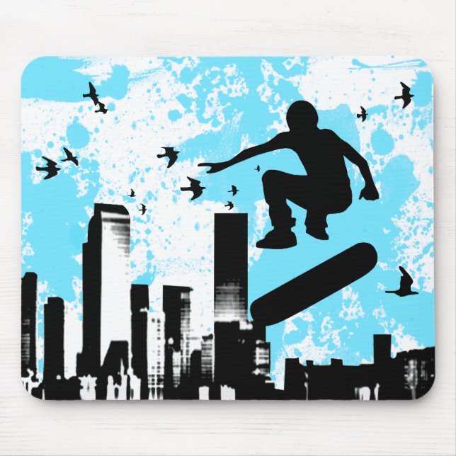 Tapis De Souris skateboard. (Devant)