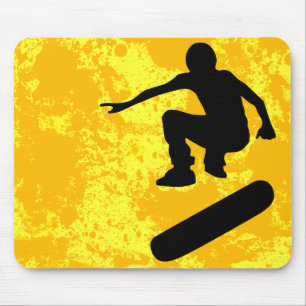 Tapis De Souris skateboard. silhouettes.