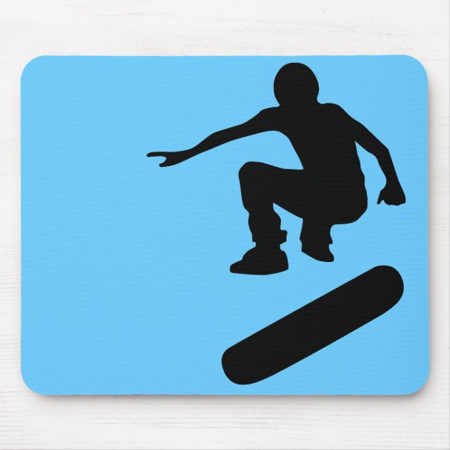 Tapis De Souris skateboard. silhouettes. (Devant)