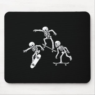 Tapis De Souris Skateboard Skeletons Halloween Sketons Garçons Enf
