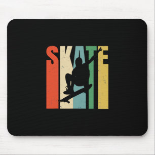Tapis De Souris Skateboardeur Rétro Vintage Skateboard Cool Desi