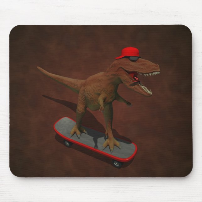 Tapis De Souris Skateboarding de T Rex (Devant)