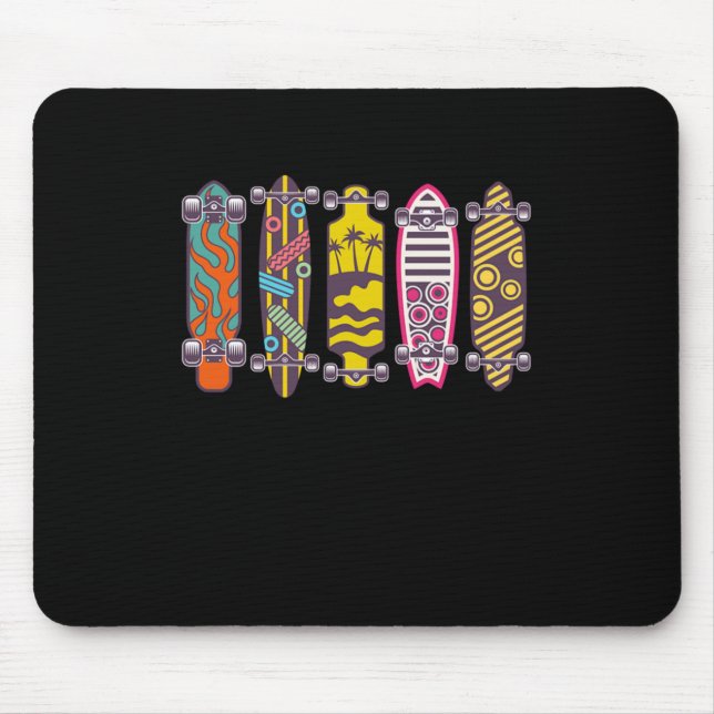 Tapis De Souris Skateboards Longboards Skate Skateboard Cadeau (Devant)