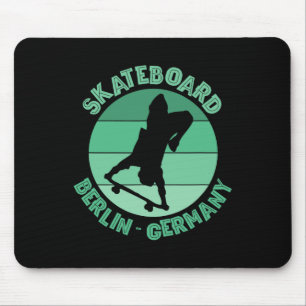 Tapis De Souris Skateur de Berlin Allemagne Urne Skateboard 1 