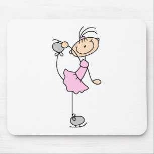 Tapis de souris Skateur en rose