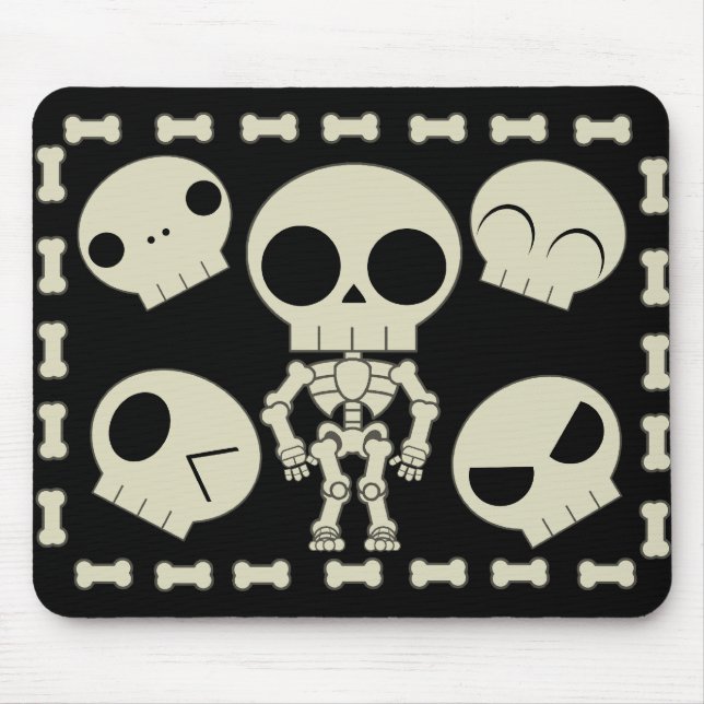 Tapis De Souris Skele mignon Mousepad (Devant)