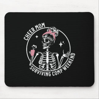Tapis De Souris Skeleton Café Cheer Maman Survive Comp Weekend M