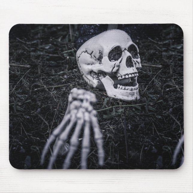 Tapis De Souris Skeleton d'Halloween (Devant)